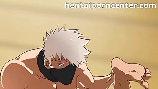 Straight ninja hard up persons dared on every side attempt anal sex with each other&excl; - Kakashi X Asuma